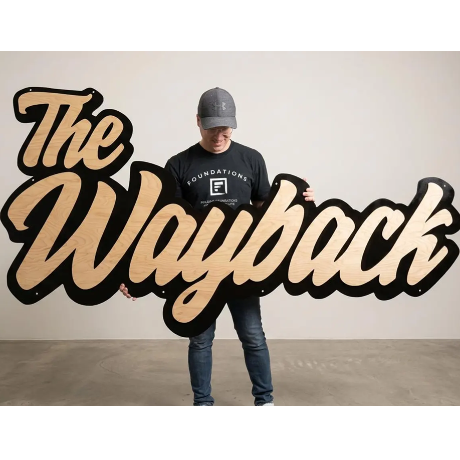 Custom Wood Words Measured by Width