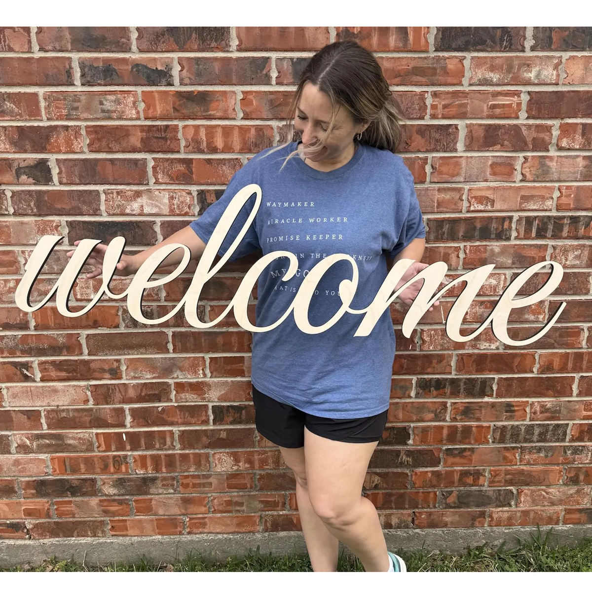 Custom Wood Words Measured by Width