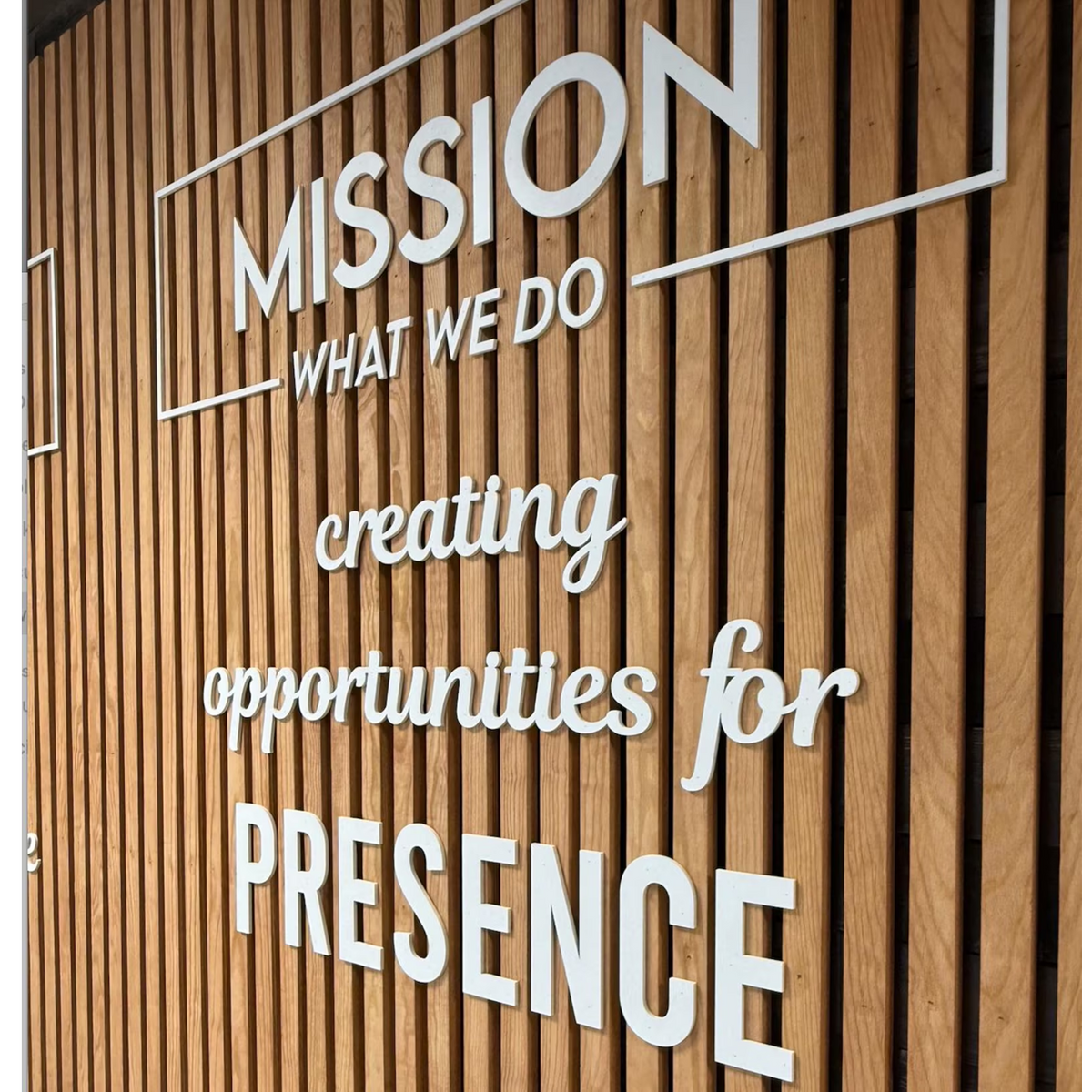 Custom Wood Words Measured by Width