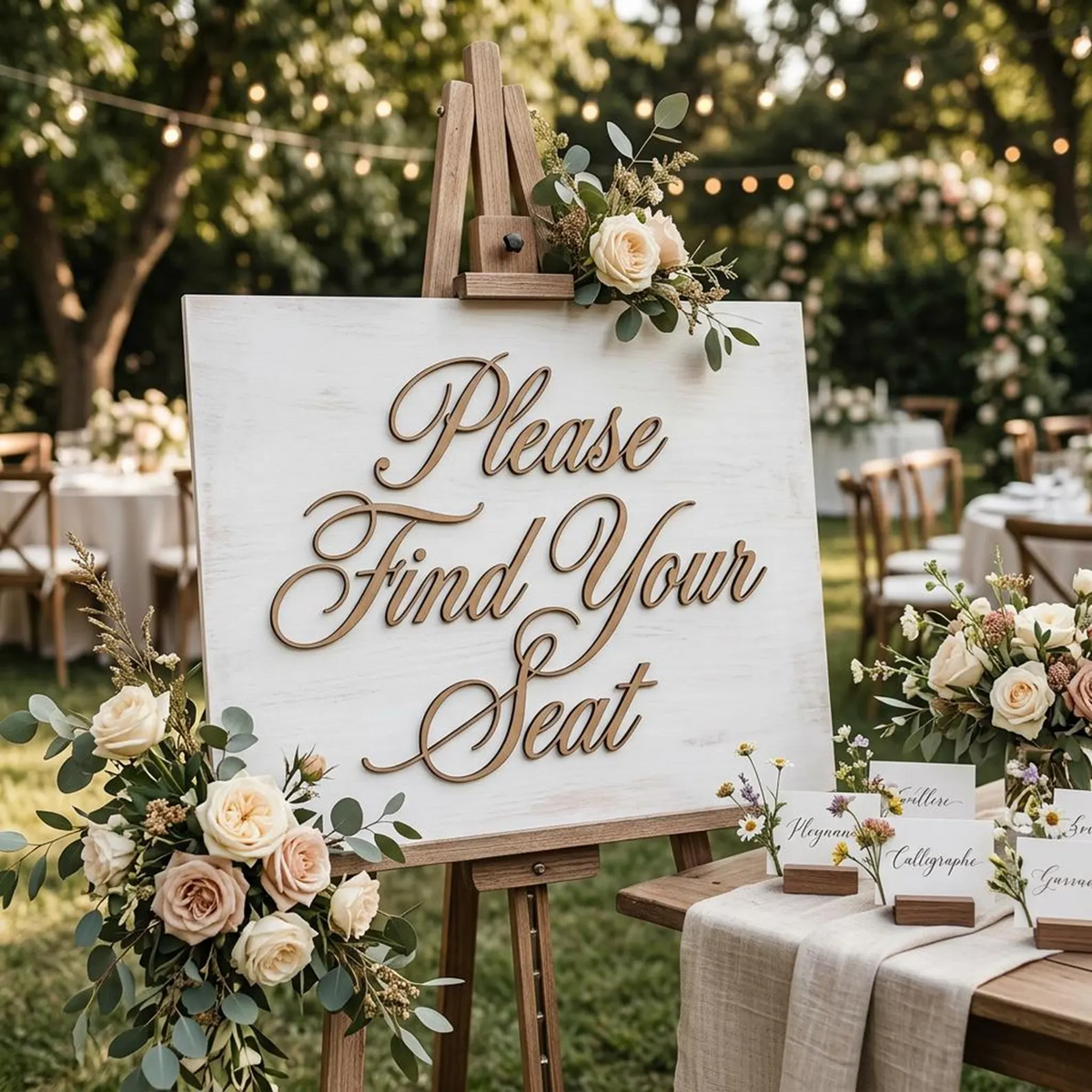 Custom Wooden Wedding Sign Letters, Rustic Wedding Décor