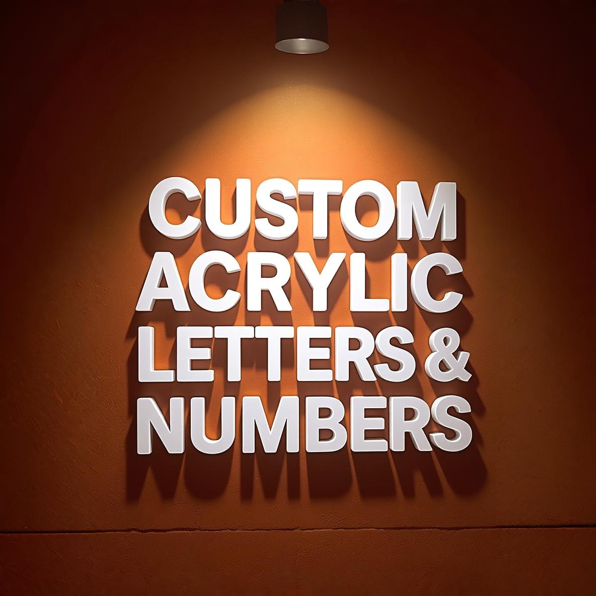 Acrylic Letters & Numbers