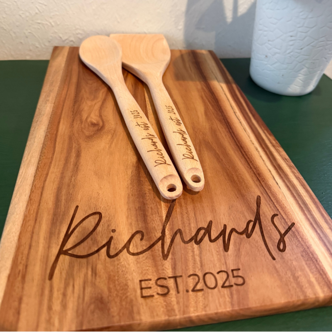 Engraved Logo Bamboo Cutting Board