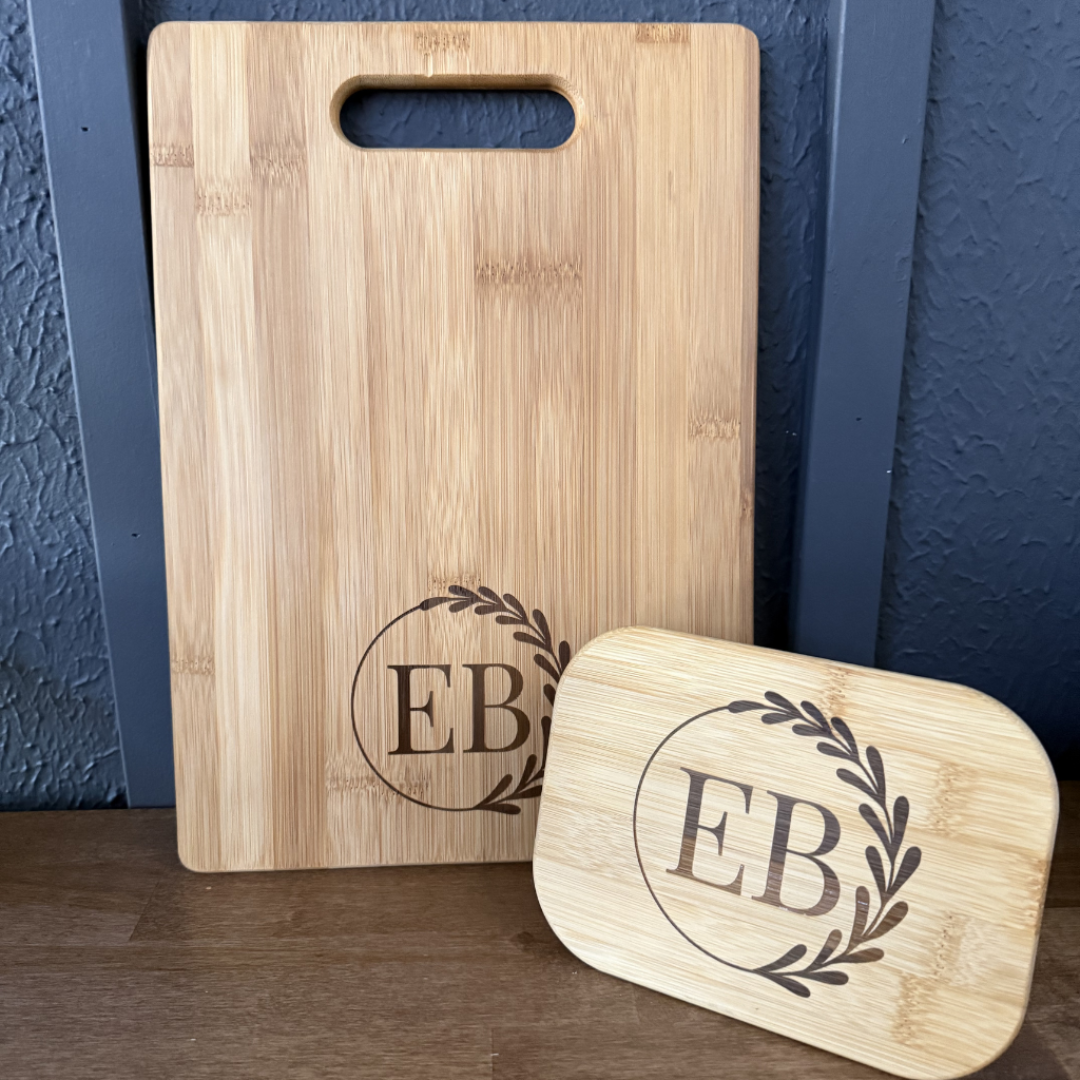 Engraved Logo Bamboo Cutting Board