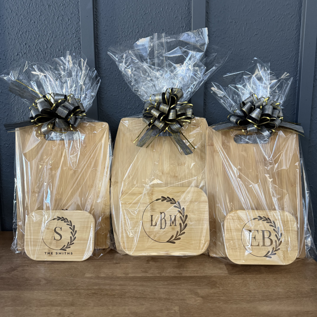 Engraved Logo Bamboo Cutting Board
