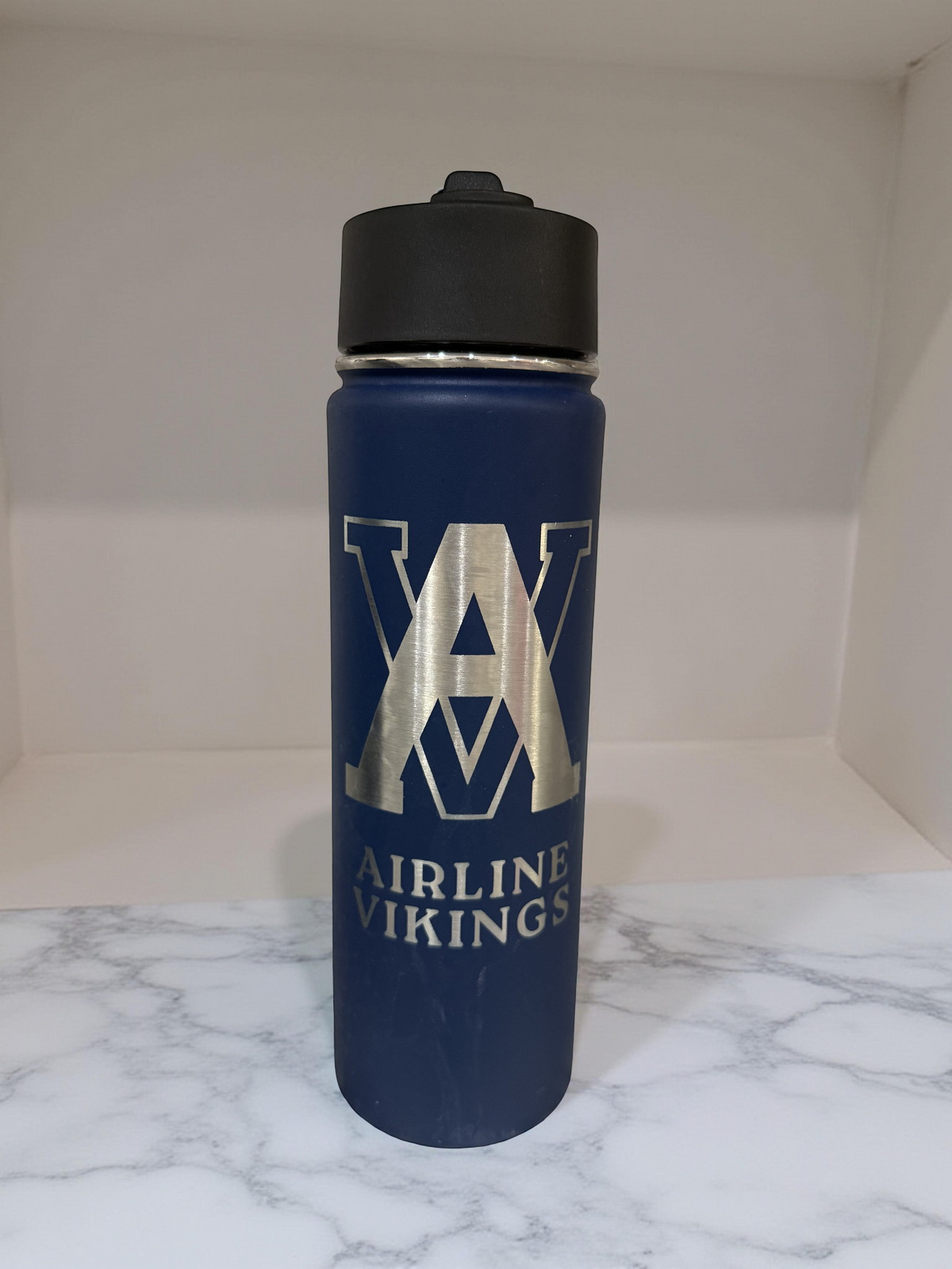 Engraved Airline Vikings Stainless Steel Drinkware