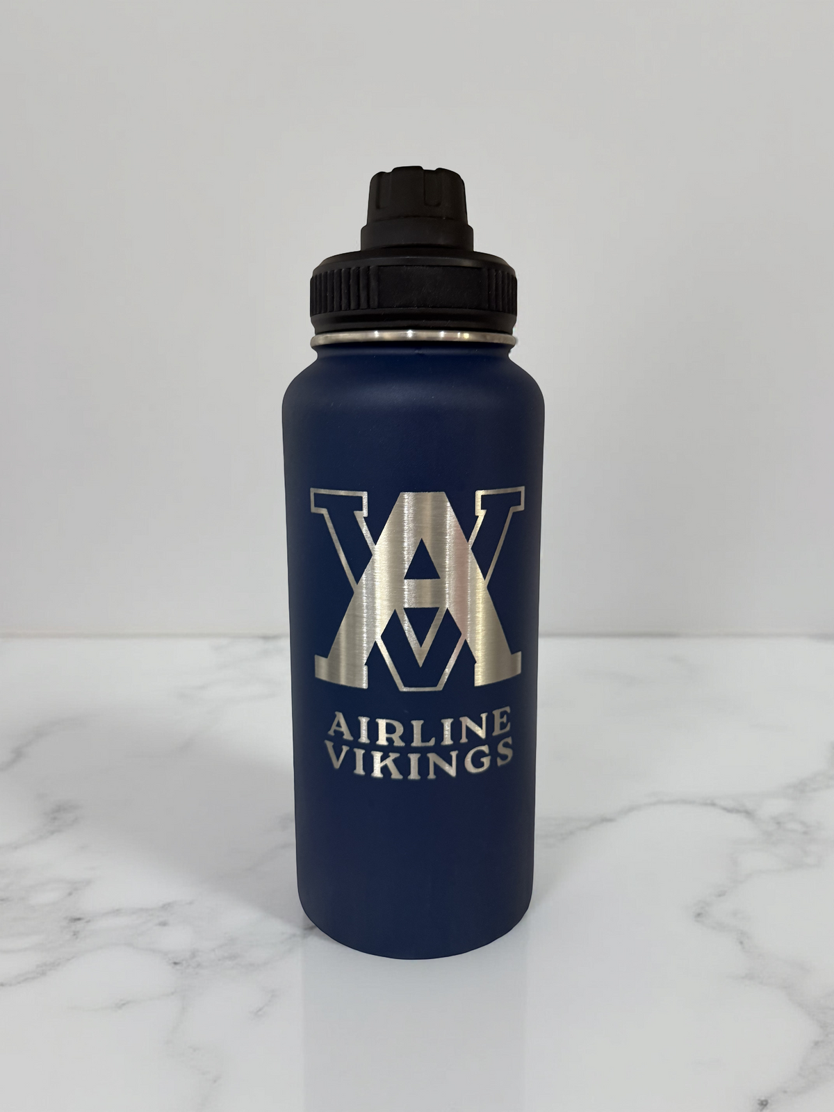 Engraved Airline Vikings Stainless Steel Drinkware