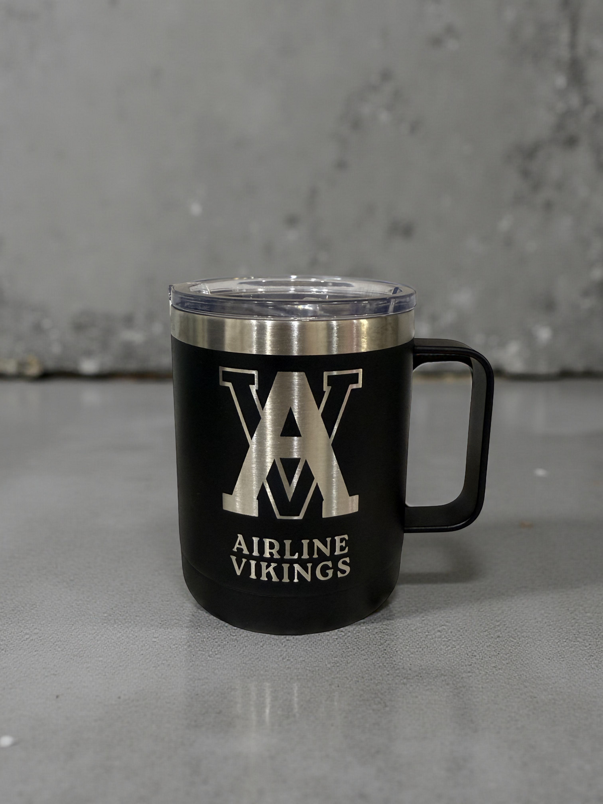 Engraved Airline Vikings Stainless Steel Drinkware