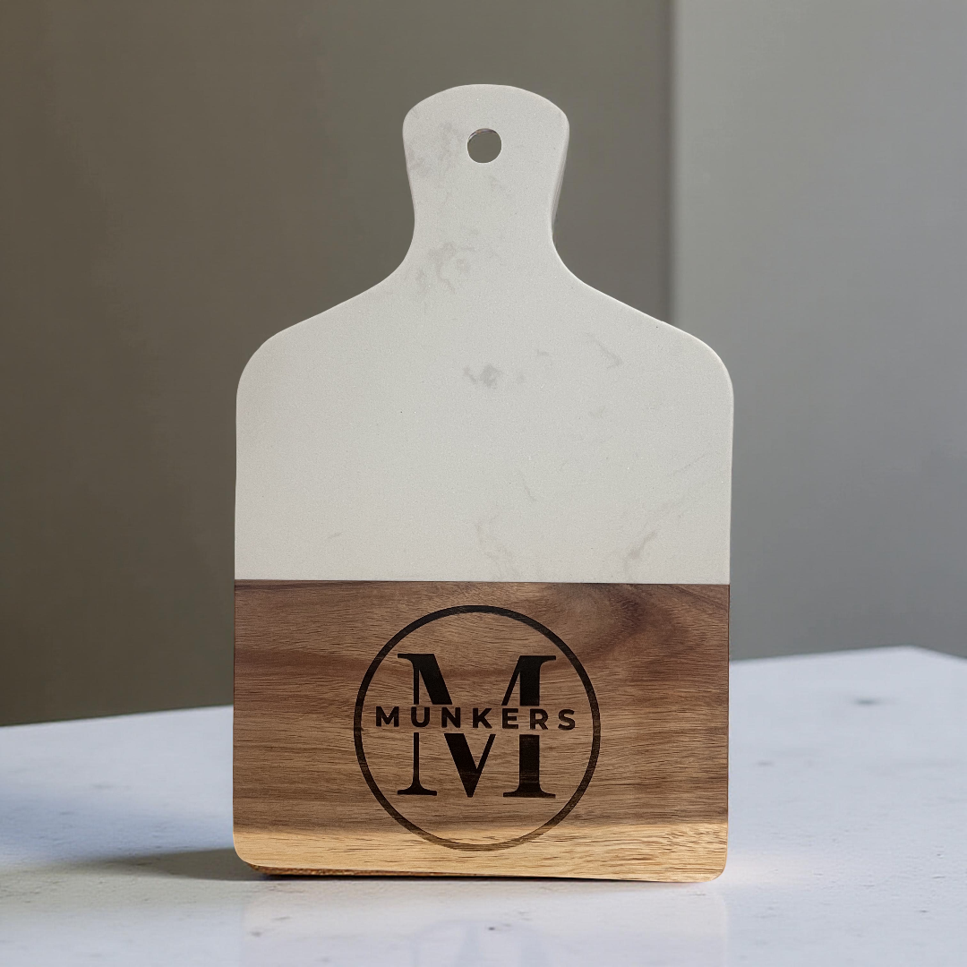Marble and Wood Cutting Board