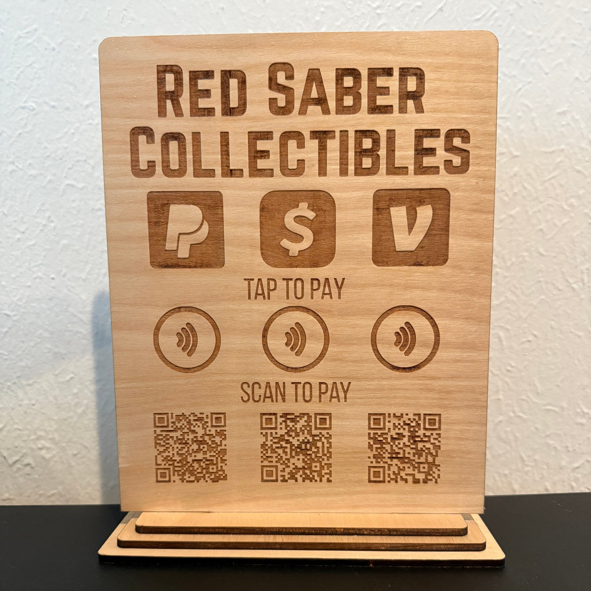 Custom NFC Tap Sign | Contactless Business Display