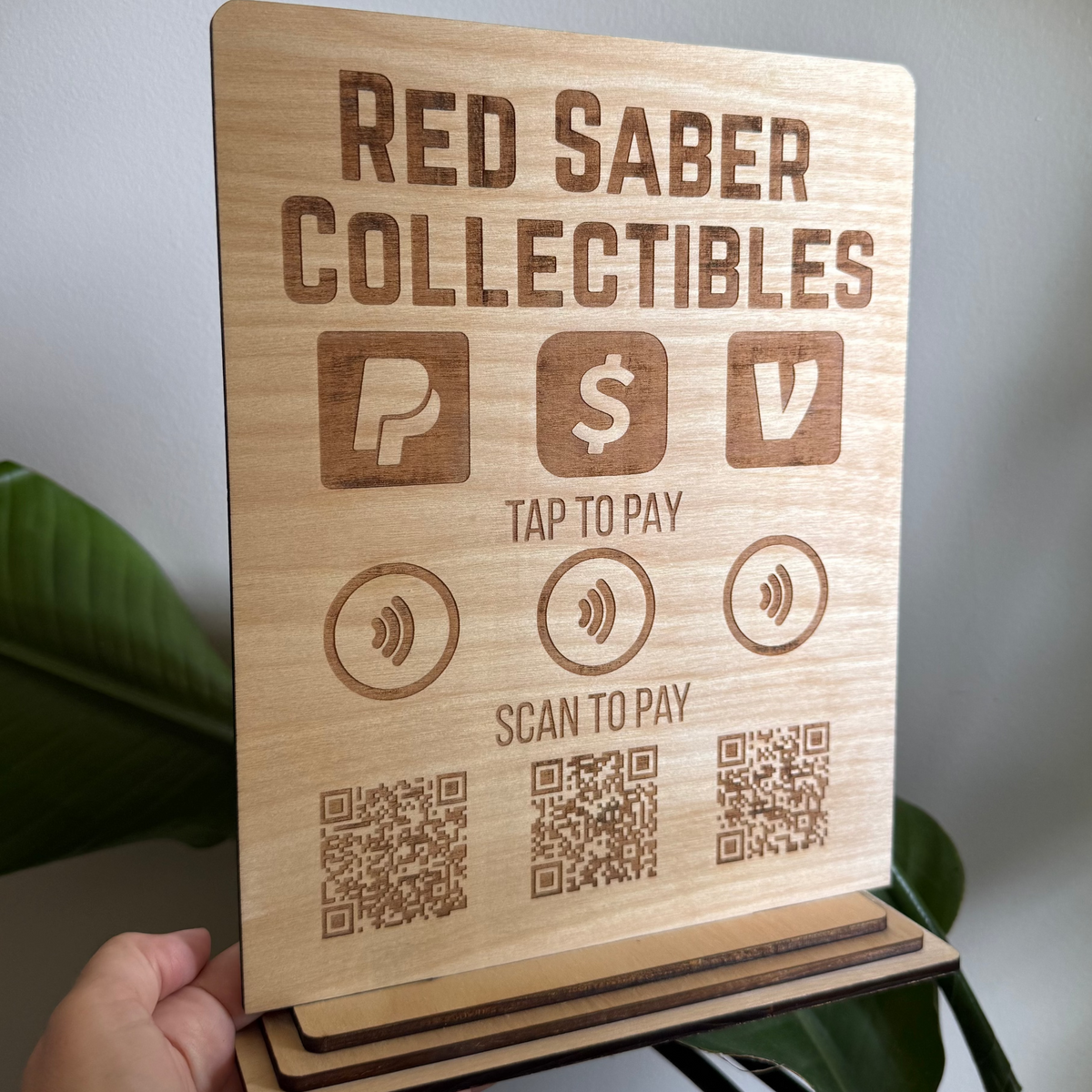 Custom NFC Tap Sign | Contactless Business Display