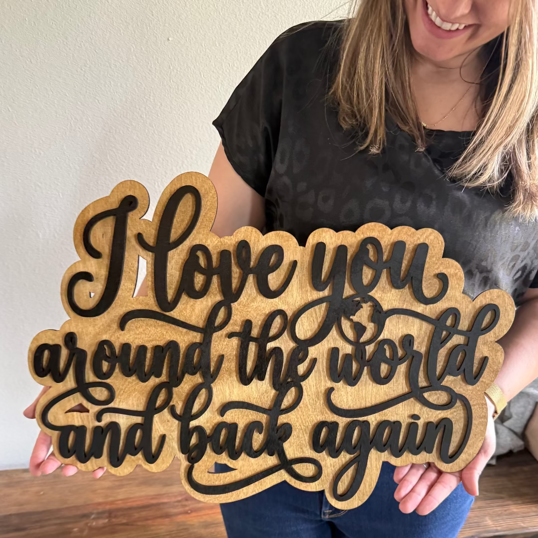 Wooden Letter Sign | 2 Layers