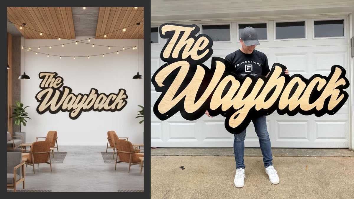 Wooden Letter Sign | 2 Layers