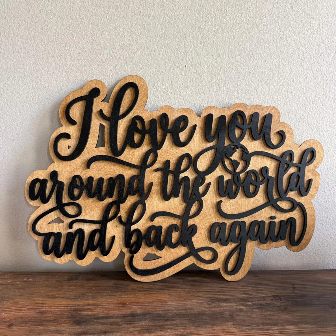 Wooden Letter Sign | 2 Layers
