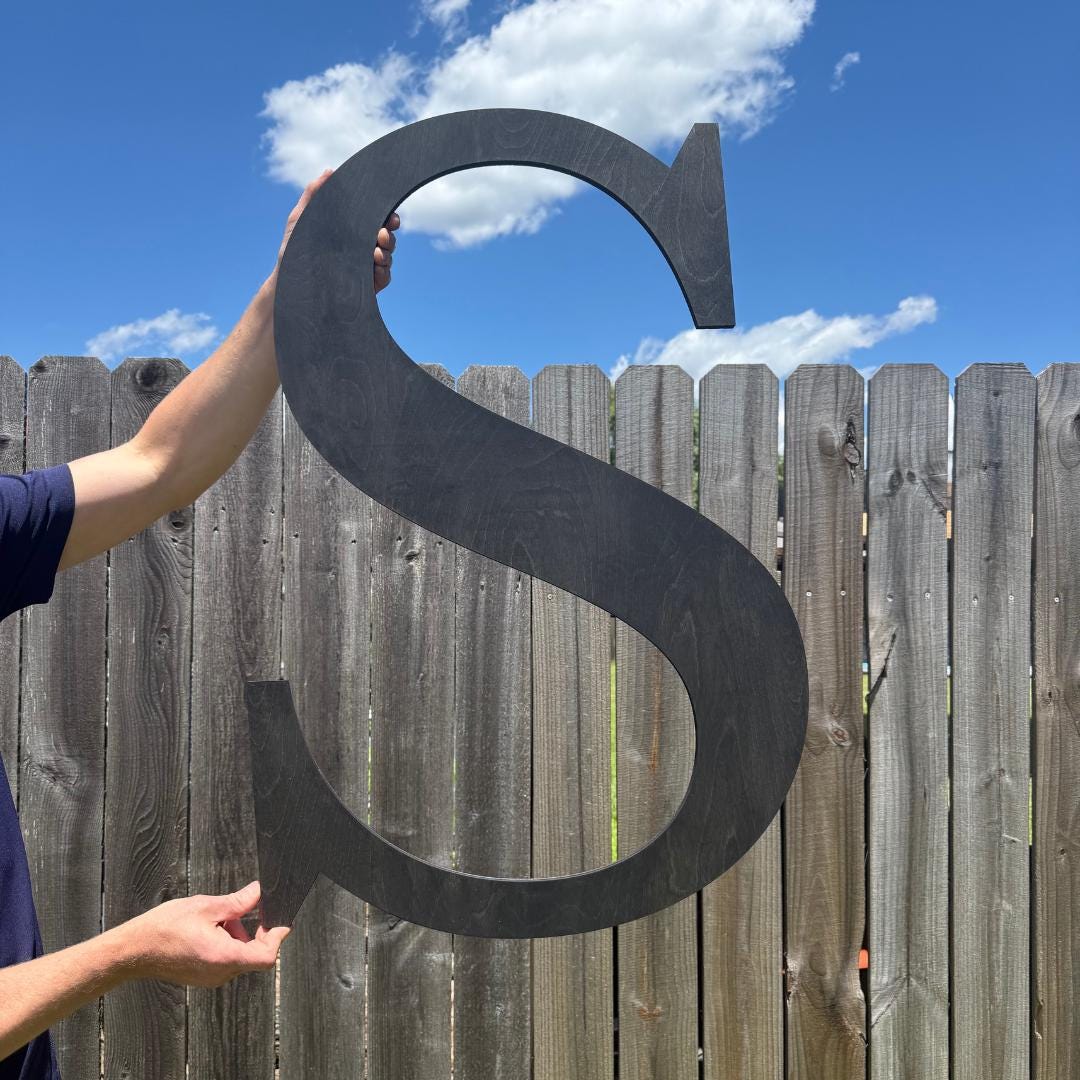 Custom Wood Letters &amp; Acrylic Backed Sign