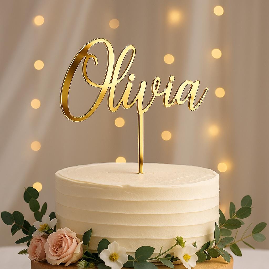 Personalized Cake Topper