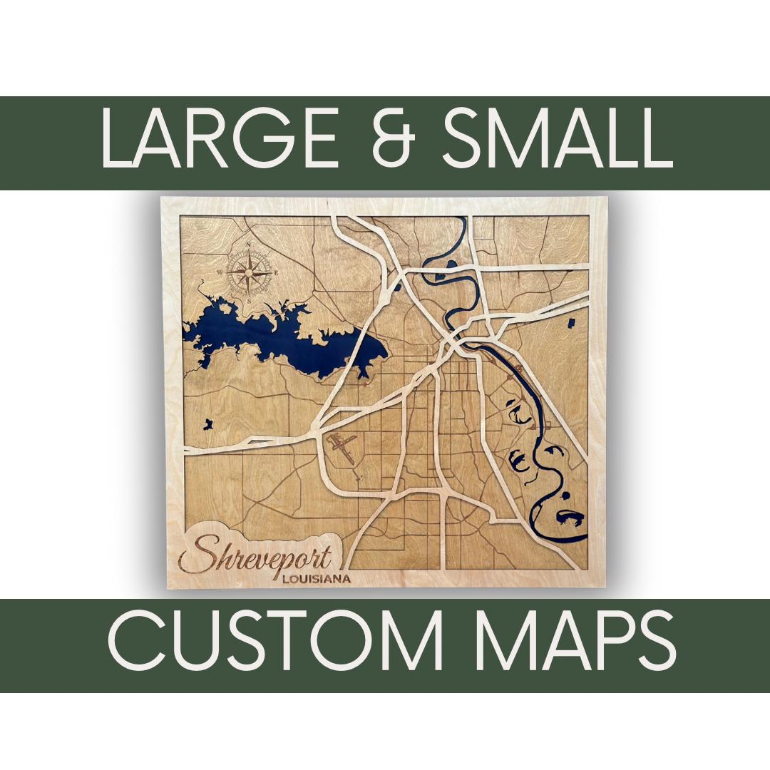 Custom Wood Maps