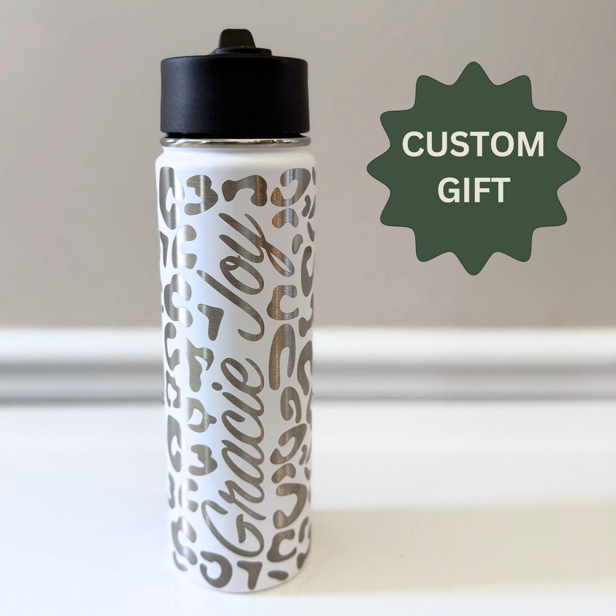 Personalized Wrapped Water Bottle