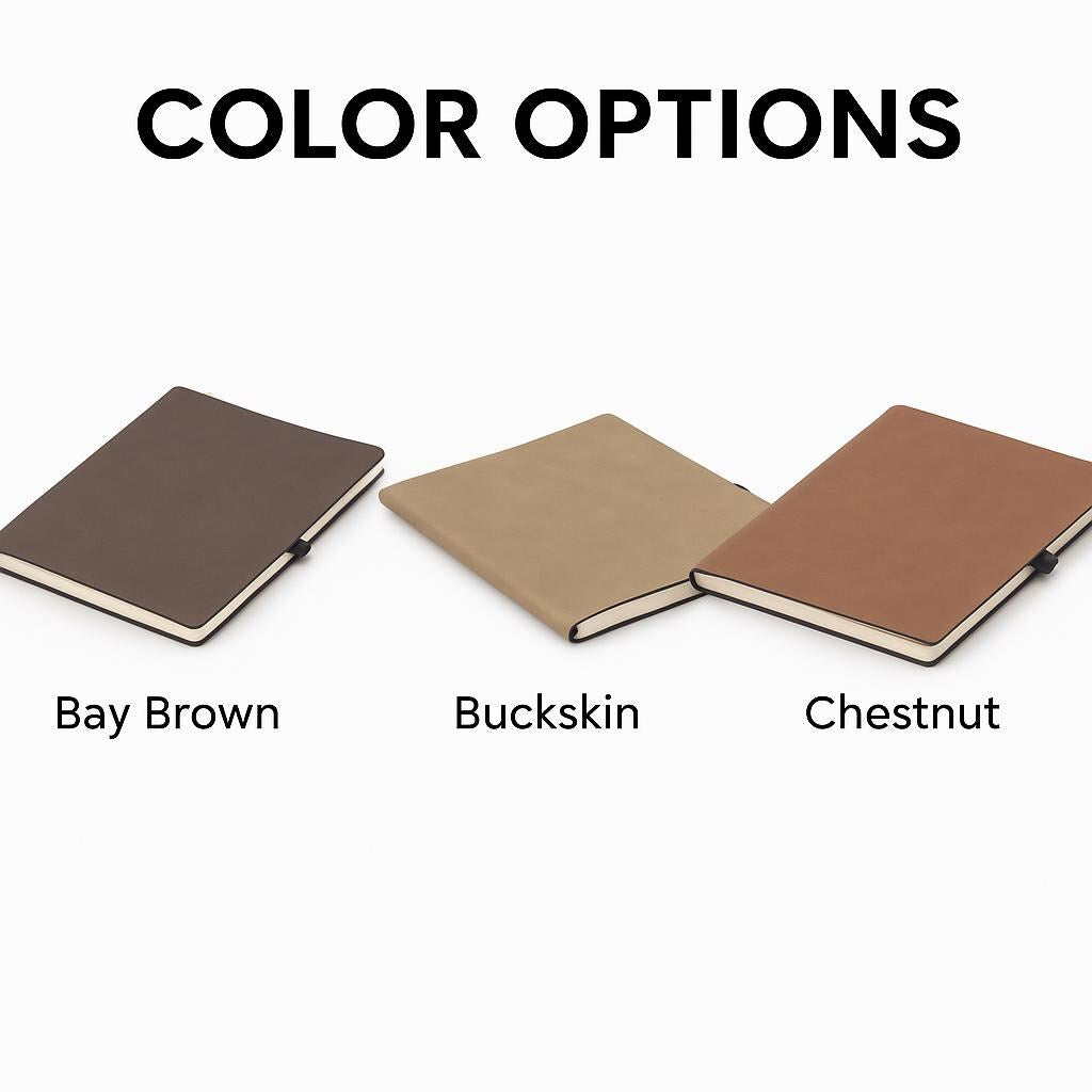 Custom Engraved Leatherette Notebook