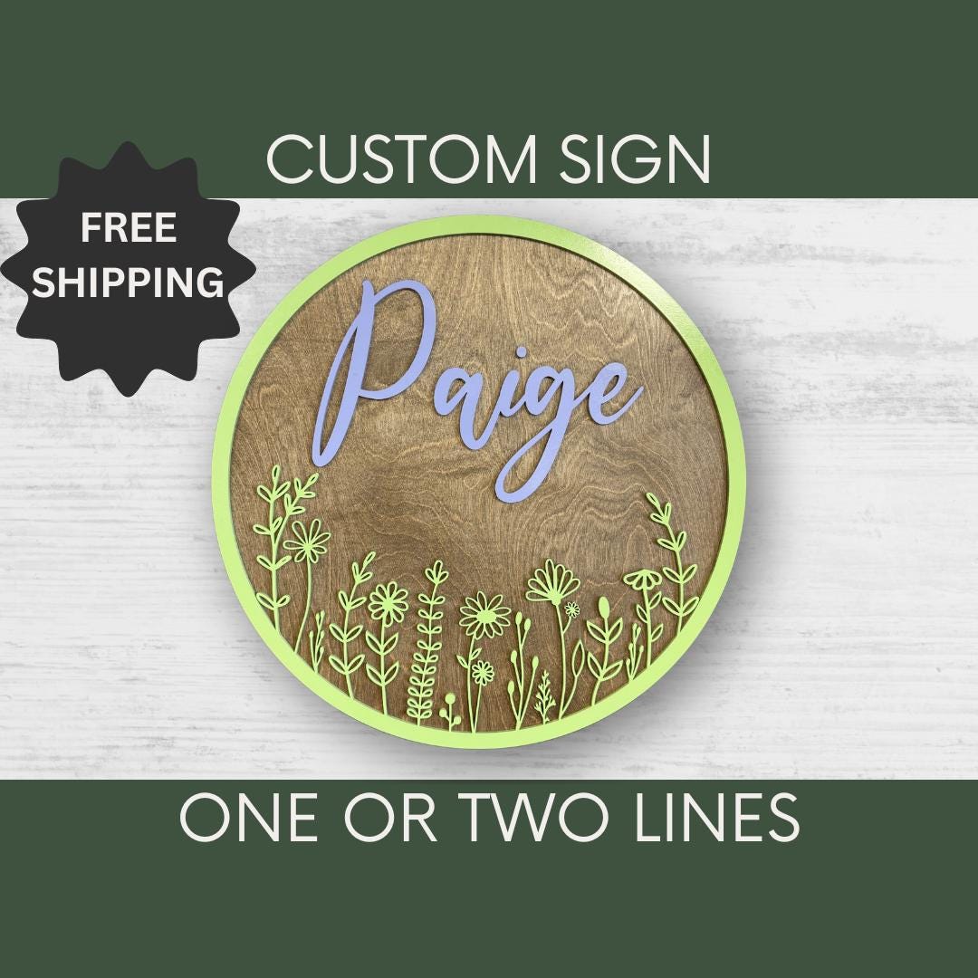 Personalized Nursery Wall Decor