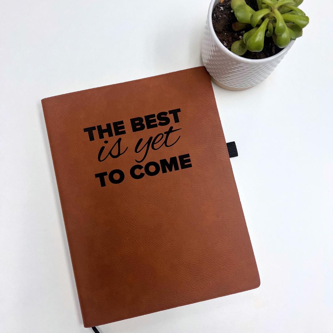 Custom Engraved Leatherette Notebook