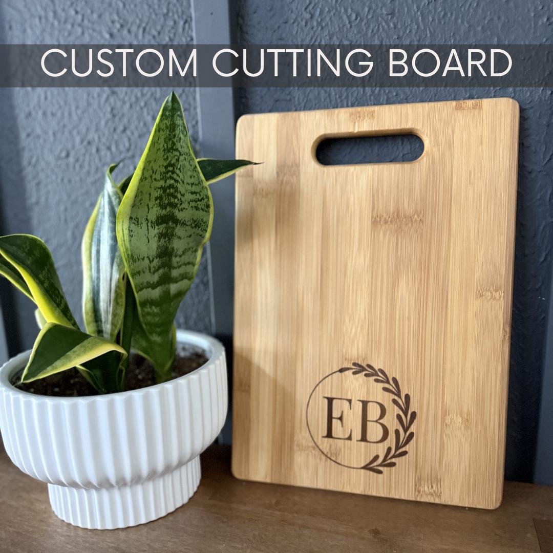 Engraved Logo Bamboo Cutting Board