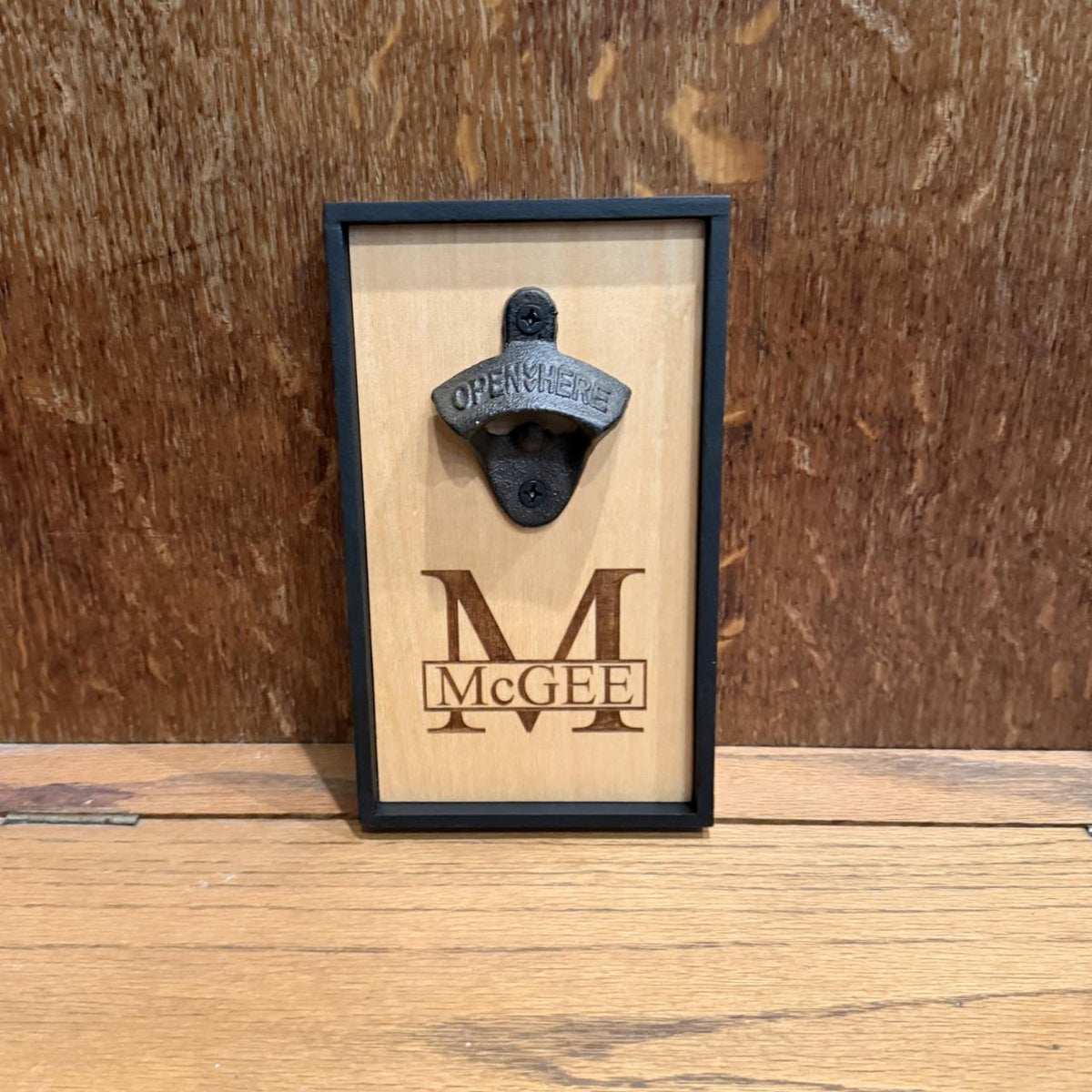Wall-Mounted Monogrammed Bottle Opener
