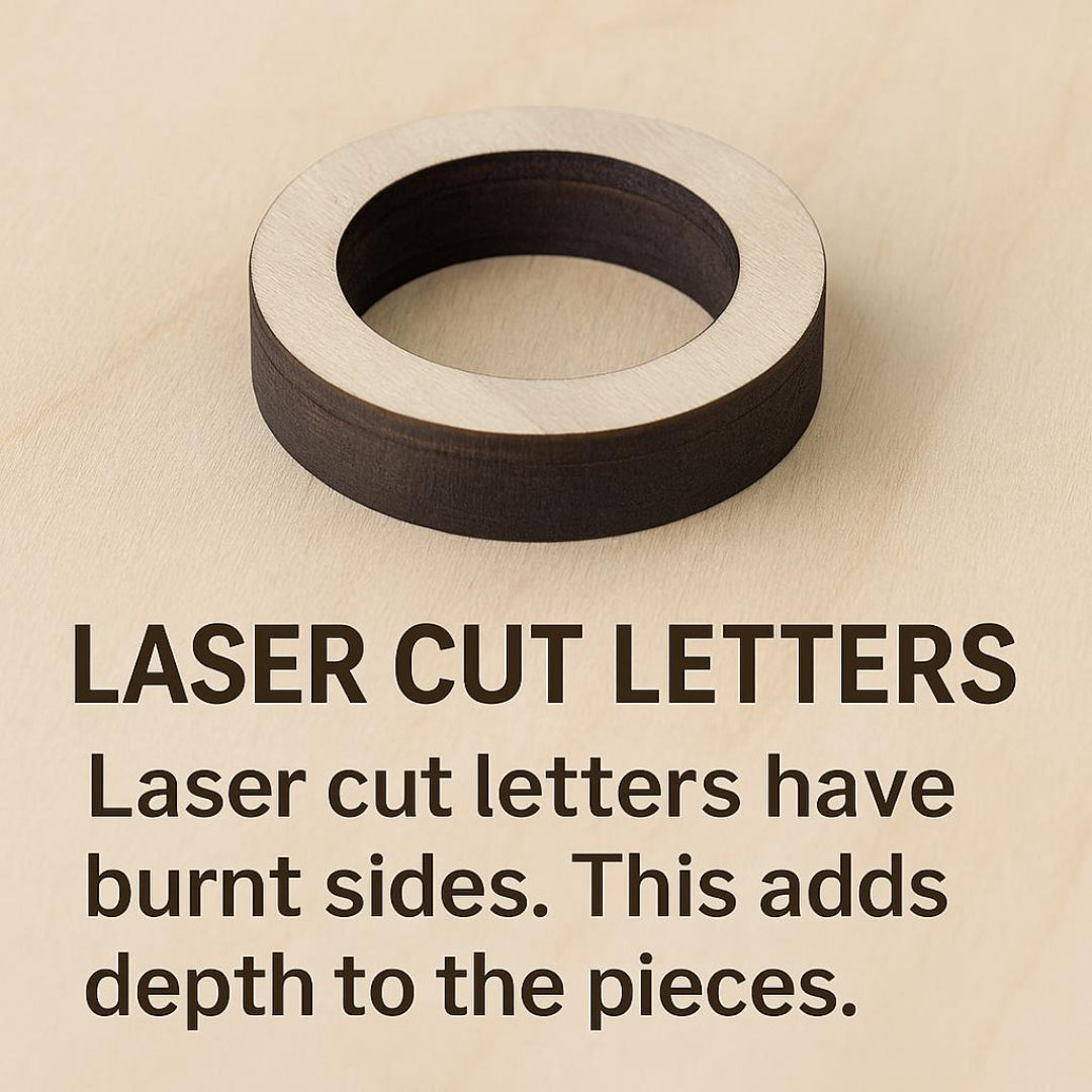 Standing Display Letters - Snap-Together 2-Piece