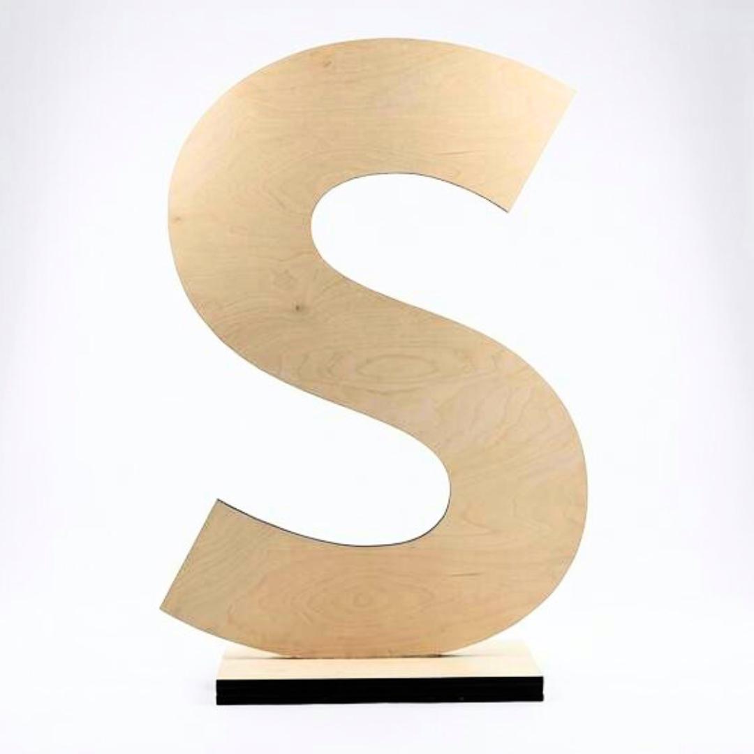 Standing Display Letters - Snap-Together 2-Piece