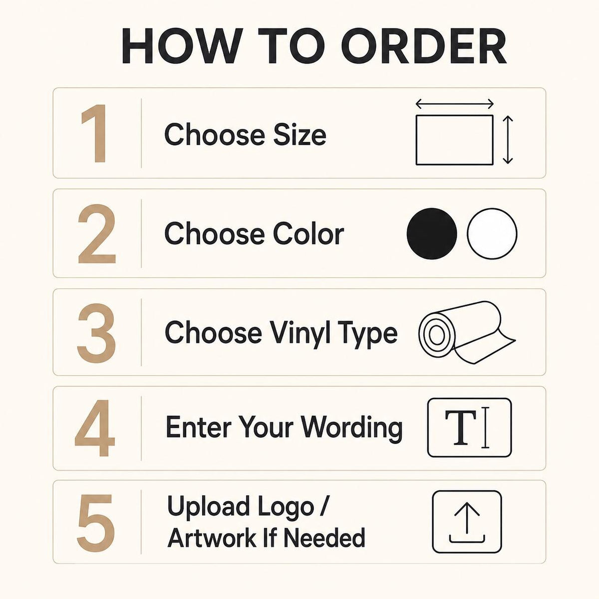 How to order a custom vinyl decal in simple steps