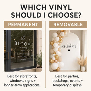 Guide to choosing permanent or removable vinyl